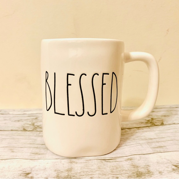Rae Dunn Other - Rae Dunn ‘Blessed’ White Ceramic Coffee Mug